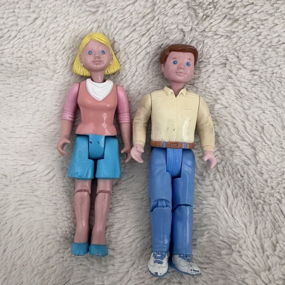 Fisher-Price Loving Family Dollhouse Parents Dad Father Doll Mom Mother Doll